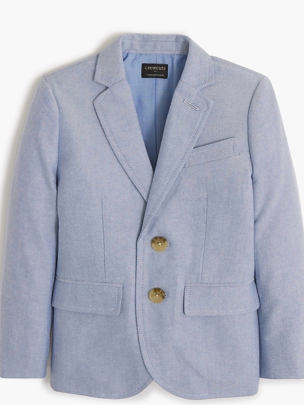 crewcuts Thompson Blue Oxford Boys' Blazer - Classic Two-Button- NWT